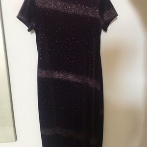purple dress velvet material